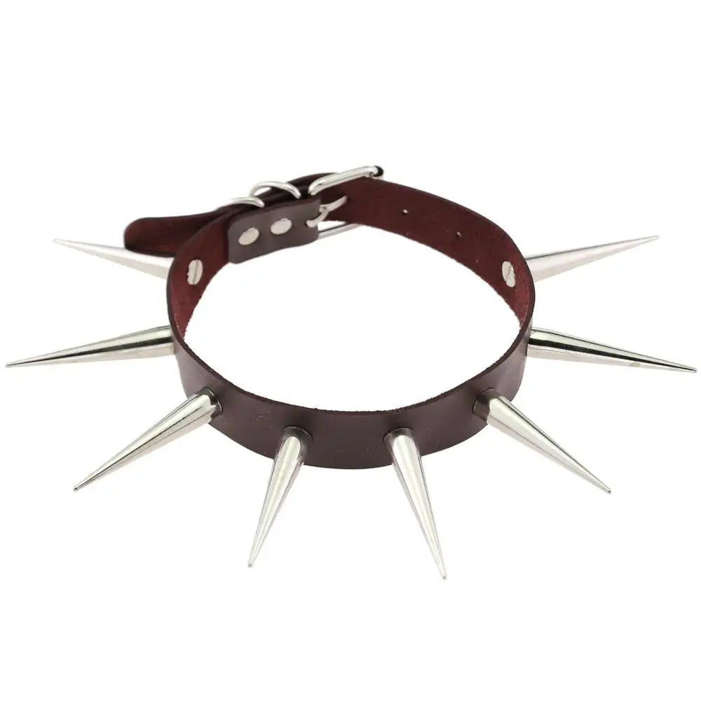 Choker Unissex Punk com Spikes
