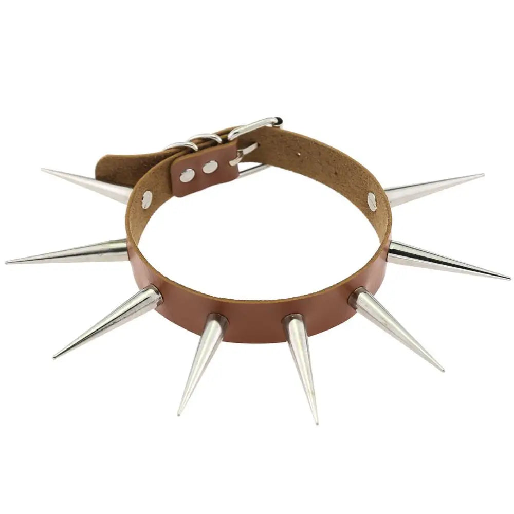 Choker Unissex Punk com Spikes