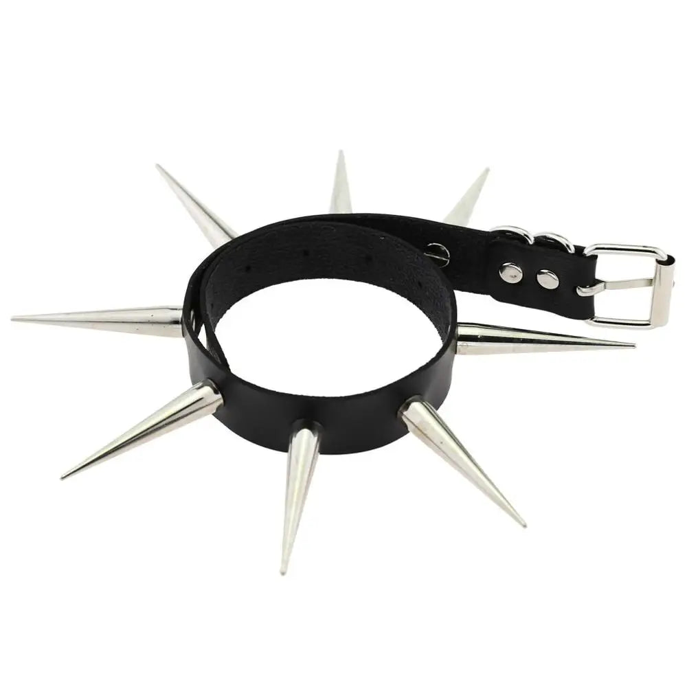 Choker Unissex Punk com Spikes