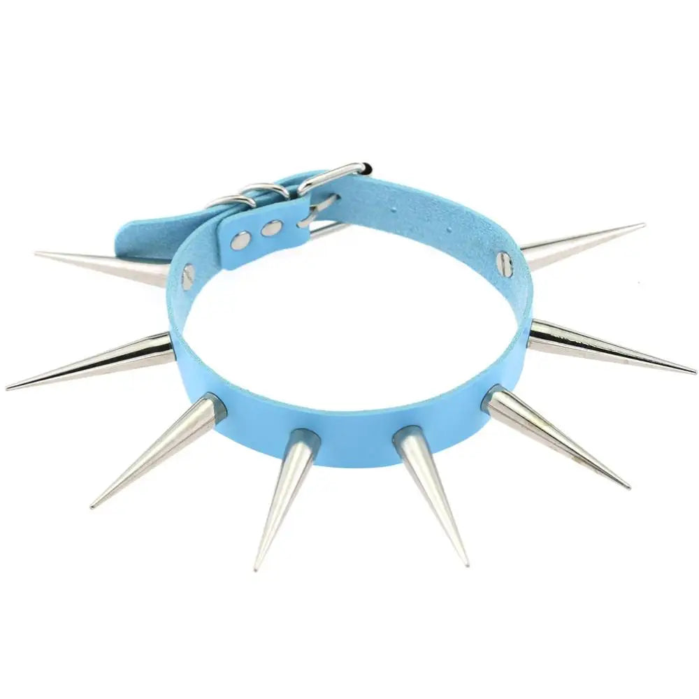 Choker Unissex Punk com Spikes
