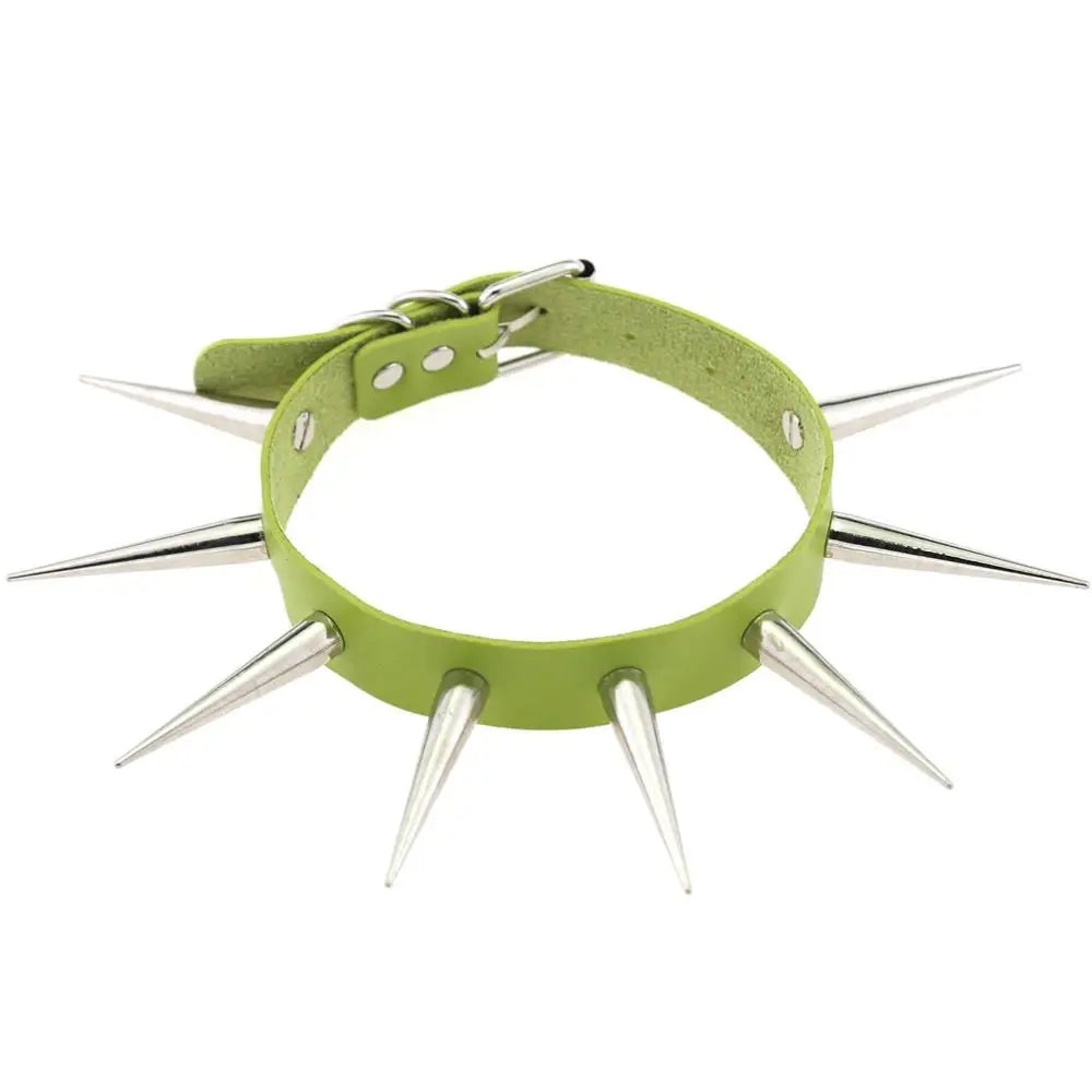 Choker Unissex Punk com Spikes