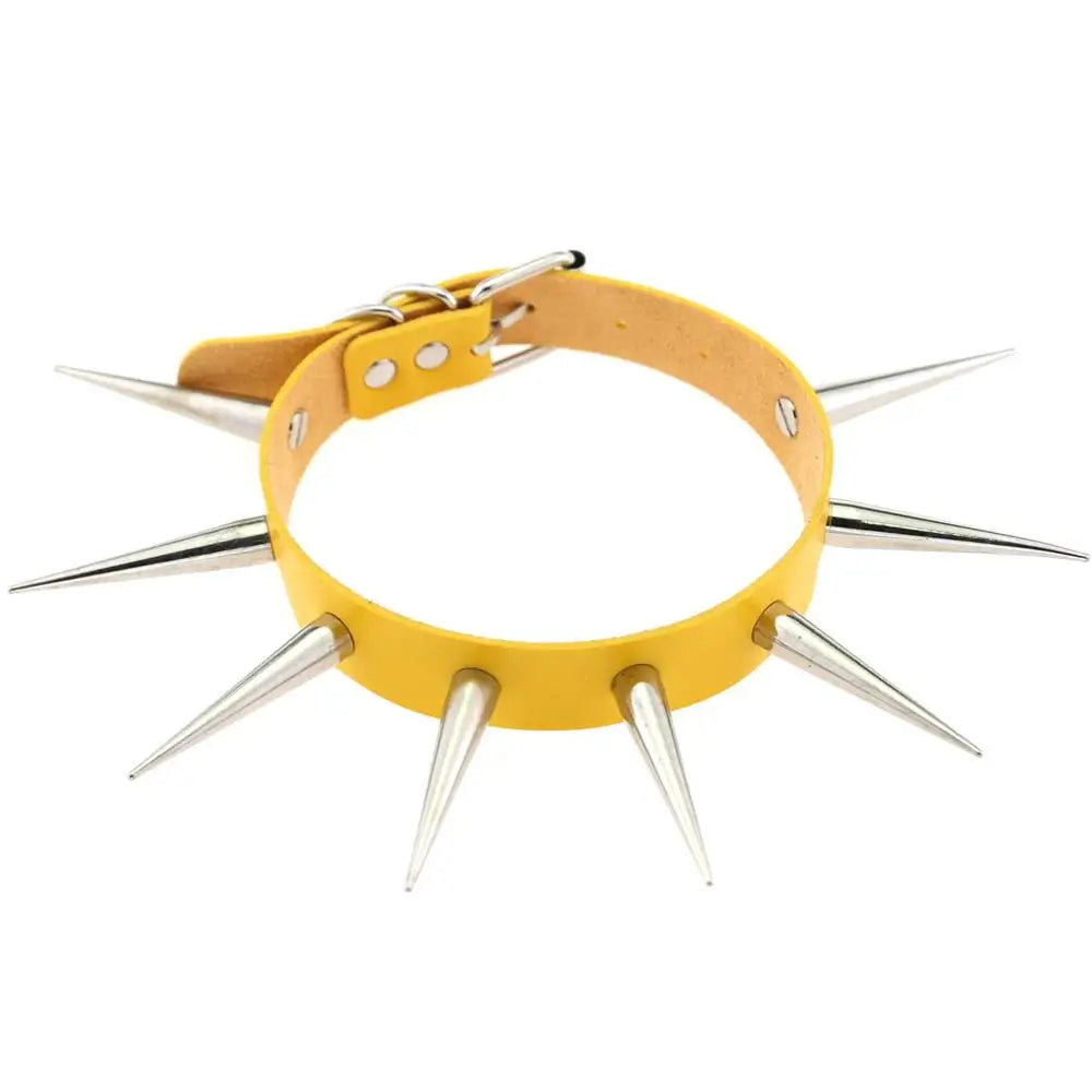 Choker Unissex Punk com Spikes