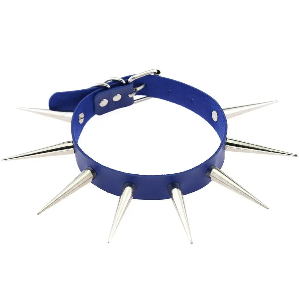Choker Unissex Punk com Spikes