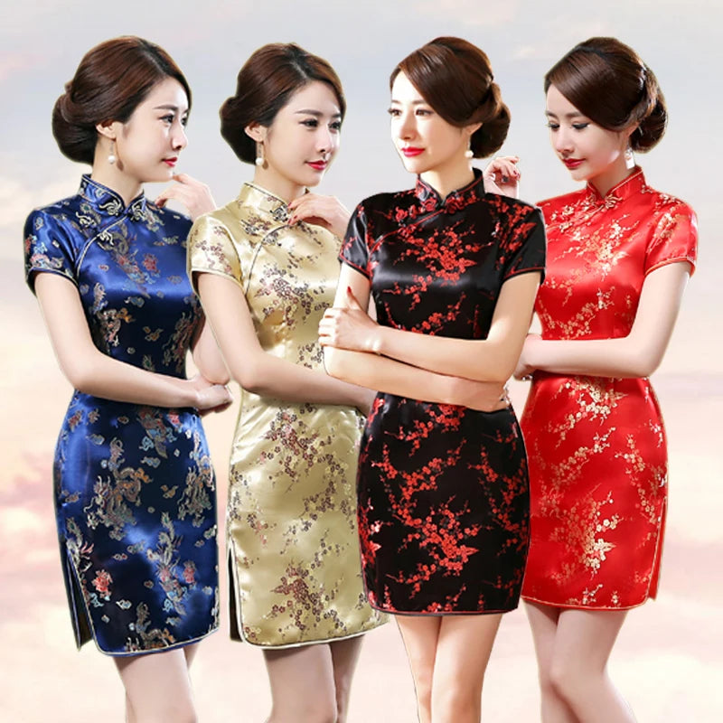 Vestido Elegante Feminino Estilo Oriental