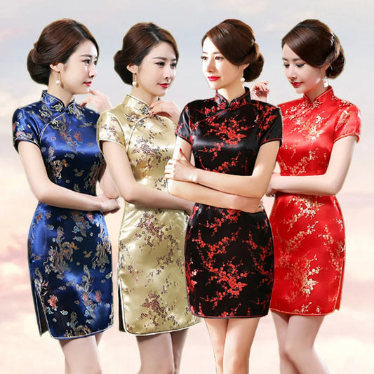Vestido Elegante Feminino Estilo Oriental