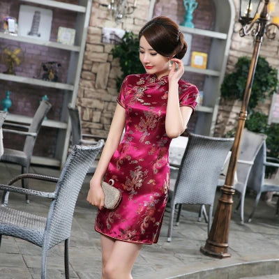 Vestido Elegante Feminino Estilo Oriental