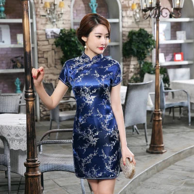 Vestido Elegante Feminino Estilo Oriental