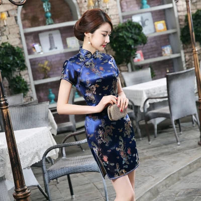 Vestido Elegante Feminino Estilo Oriental