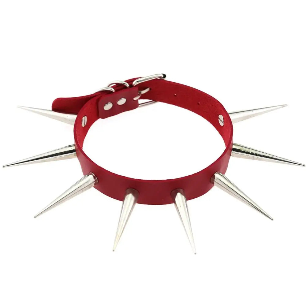 Choker Unissex Punk com Spikes