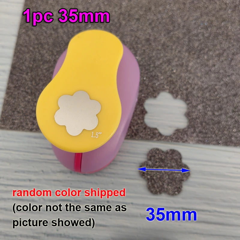 Furador de Papel Flor 6 Pétalas 1,5cm a 7,5cm para Scrapbook Paper Craft EVA DIY 1 Unidade