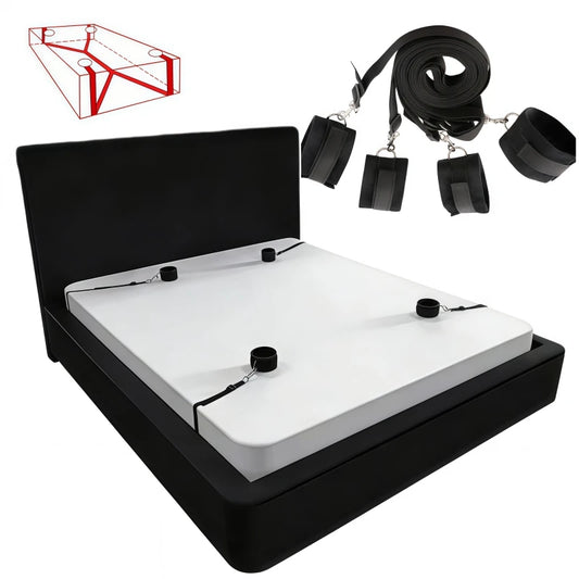 Kit de Restrição BDSM Ajustável no colchão