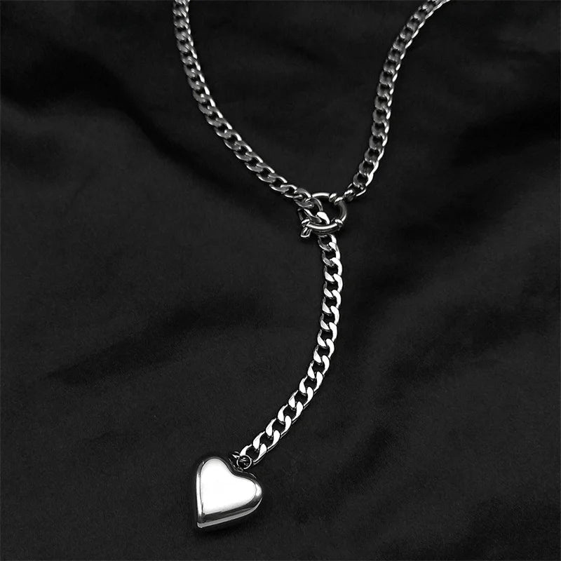 Colar com Corrente Longa e Pingente O-Ring