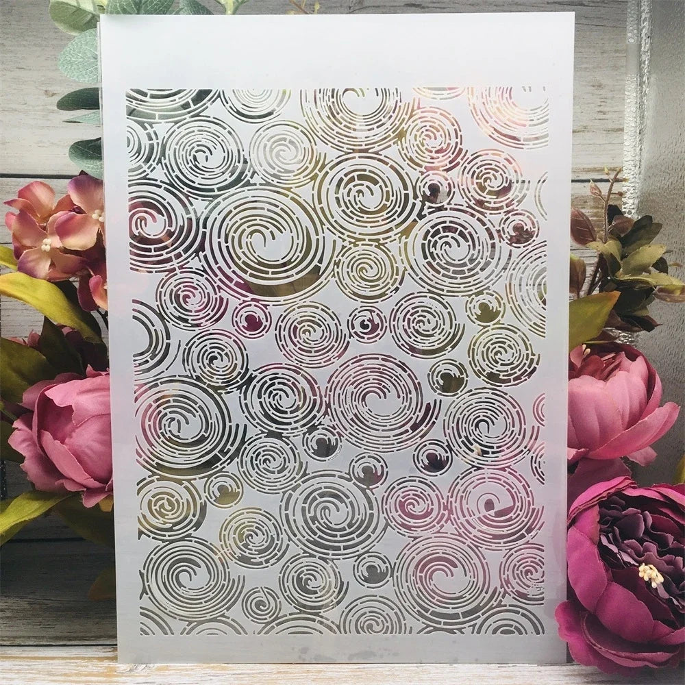 Estêncil Ramo de Rosas para Scrapbook, Journaling e Pintura Decorativa