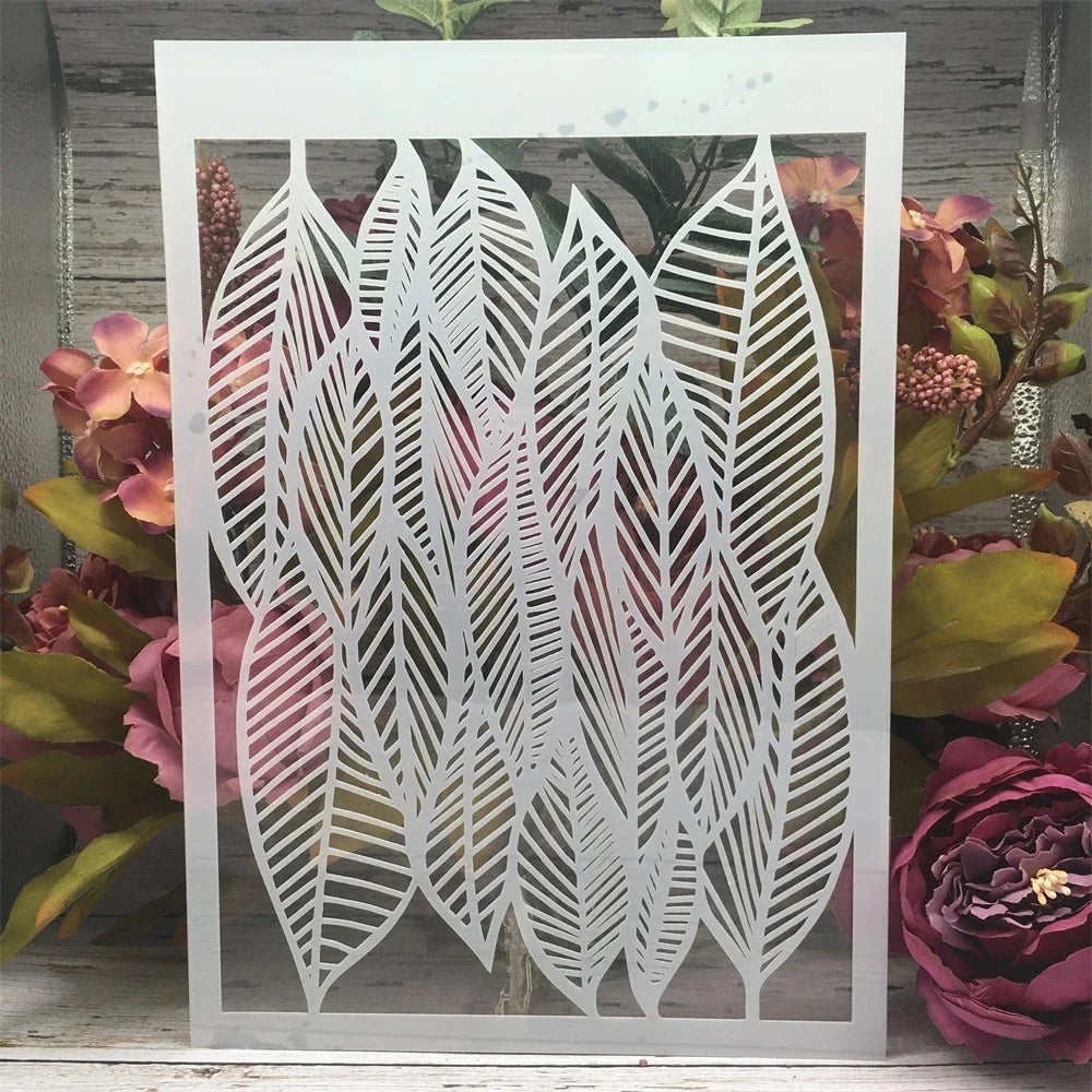 Estêncil Ramo de Rosas para Scrapbook, Journaling e Pintura Decorativa