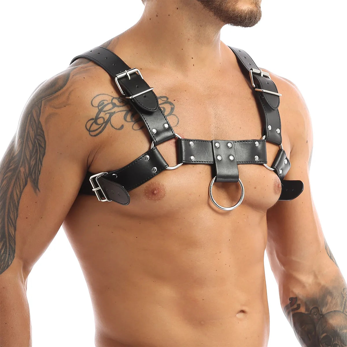 Harness Masculino em Couro Sintético