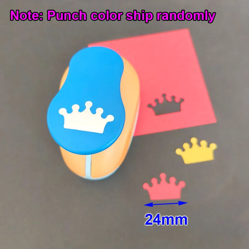Furador de Papel Coroa 14mm a 75mm para Scrapbook Paper Craft EVA DIY 1 Unidade