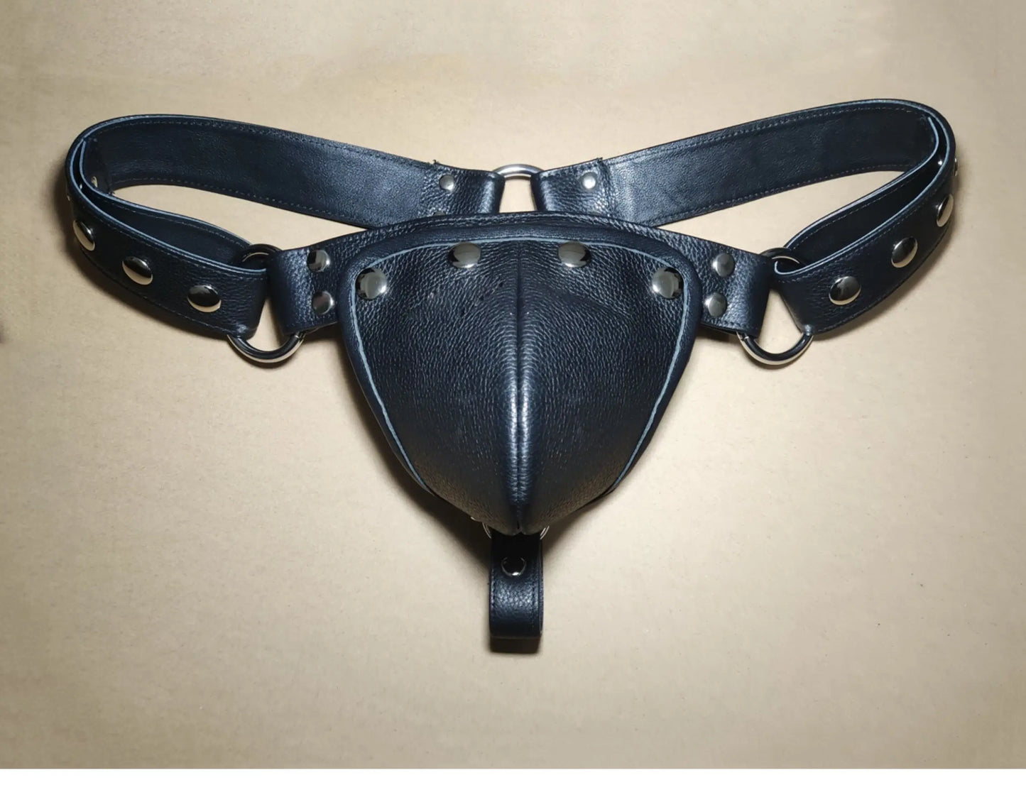 Jockstrap Masculino em Couro Legítimo