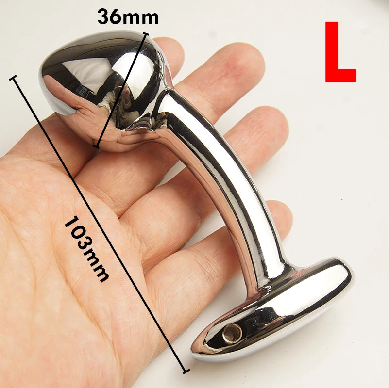 Plug Anal Metálico Curvado
