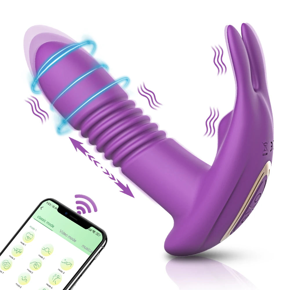 Vibrador Feminino Interno com Estimulador de Clitóris