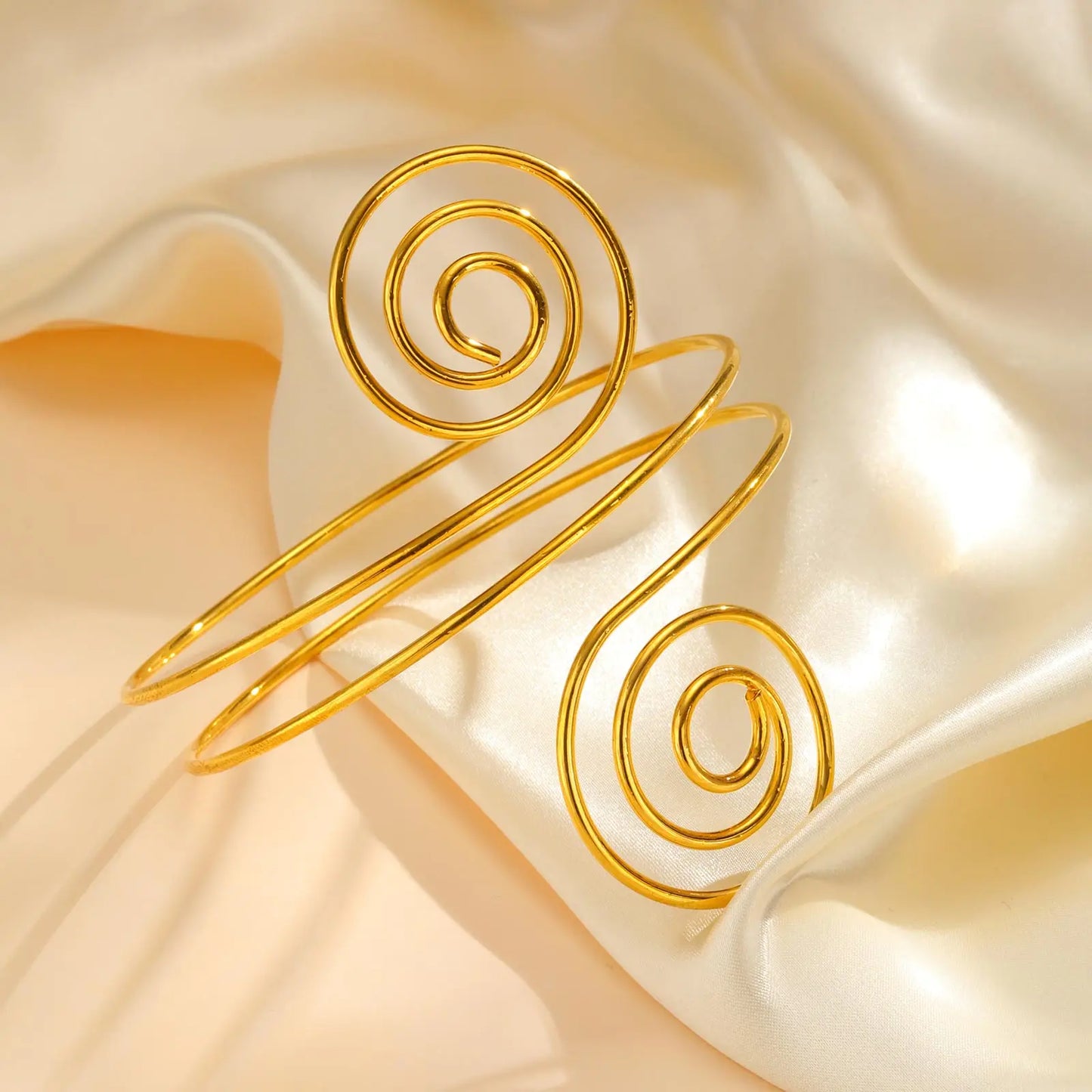 Pulseira de Braço Espiral Minimalista