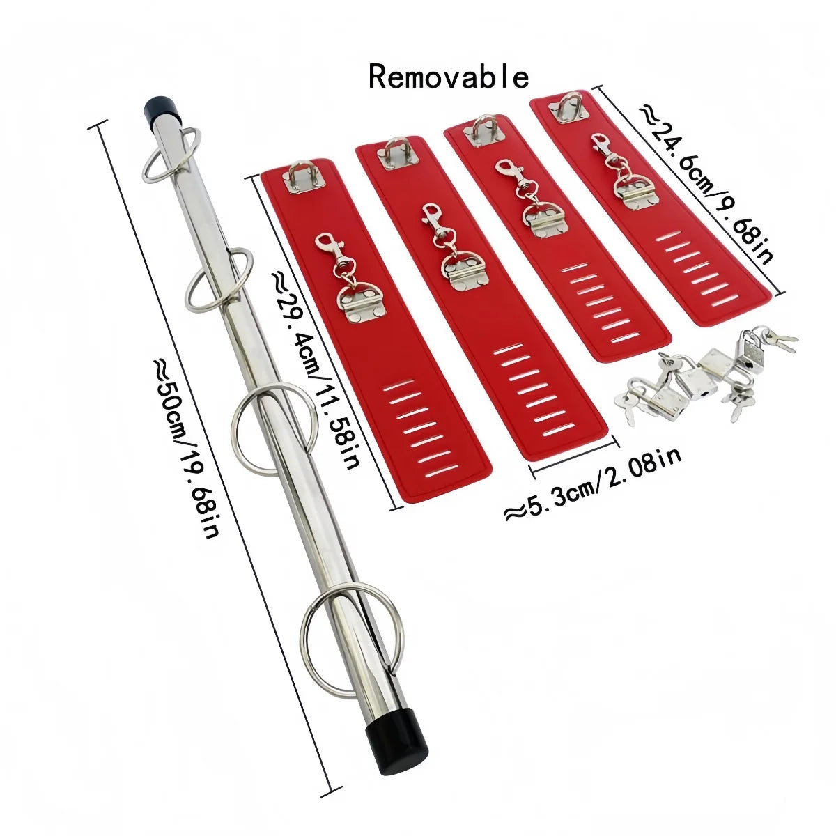 Kit BDSM de Algemas para Mãos e Pés