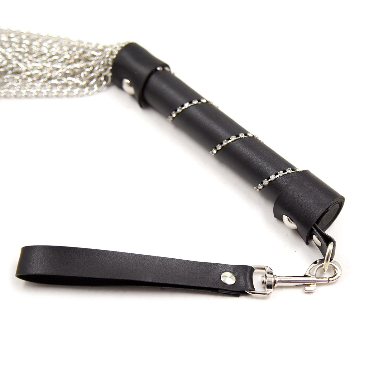 Chicote BDSM com Franjas de Corrente