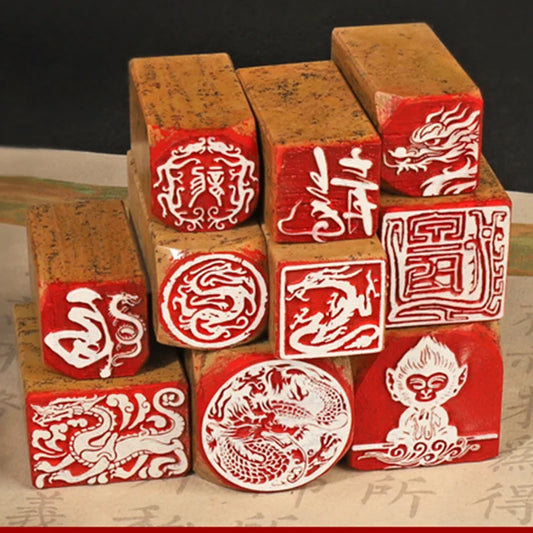Carimbos de Dragão Chinês para Scrapbook e Paper Craft