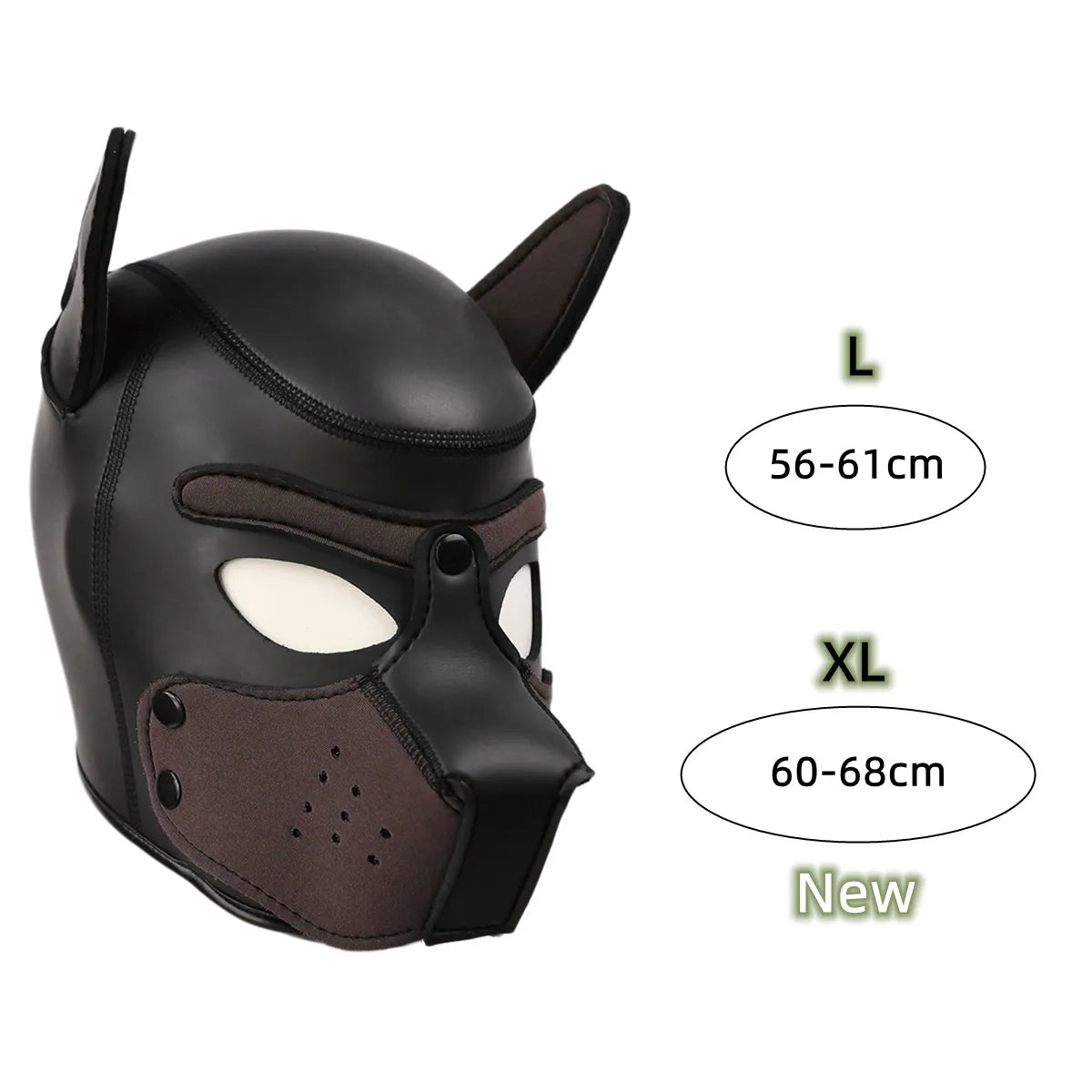 Máscara Fetiche Puppy em Neoprene