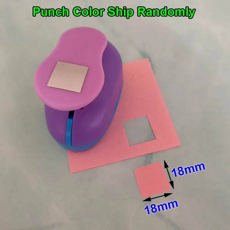 Furador de Papel Quadrado para Scrapbook Paper Craft EVA DIY 1 Unidade