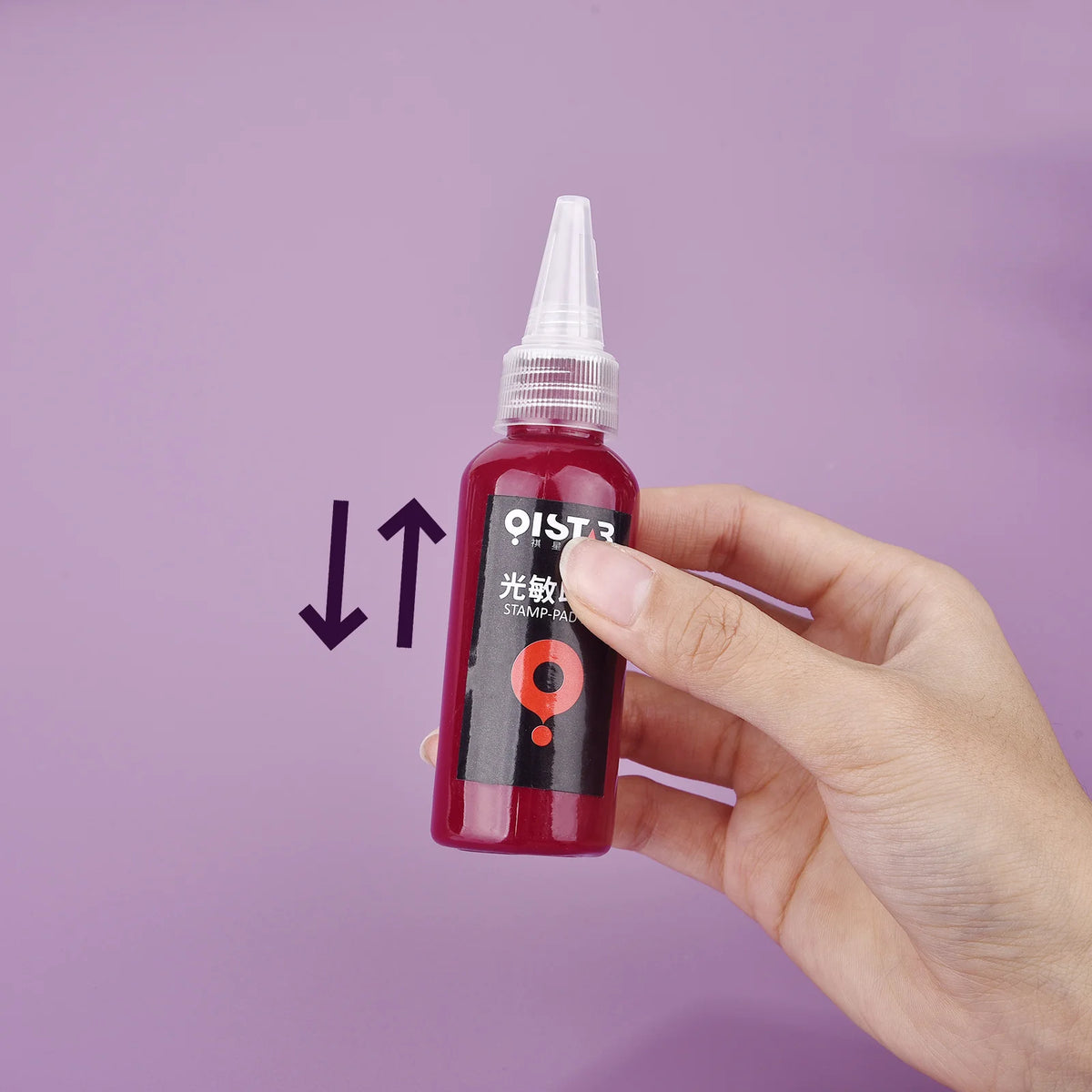 Tinta para Carimbo Fotossensível 50ml em 12 Cores para Carimbos e Papelaria Criativa