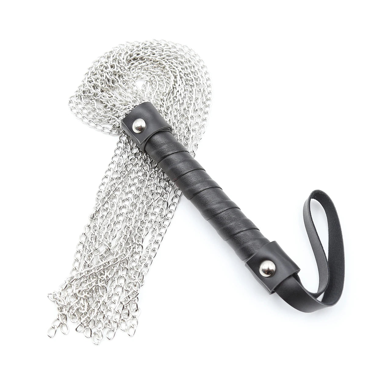 Chicote BDSM com Franjas de Corrente