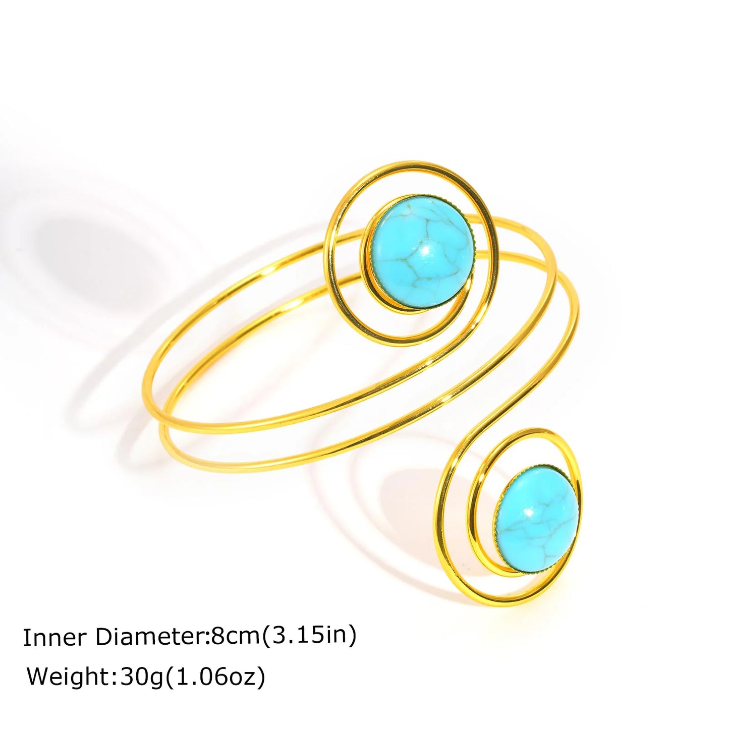 Pulseira de Braço Espiral Minimalista