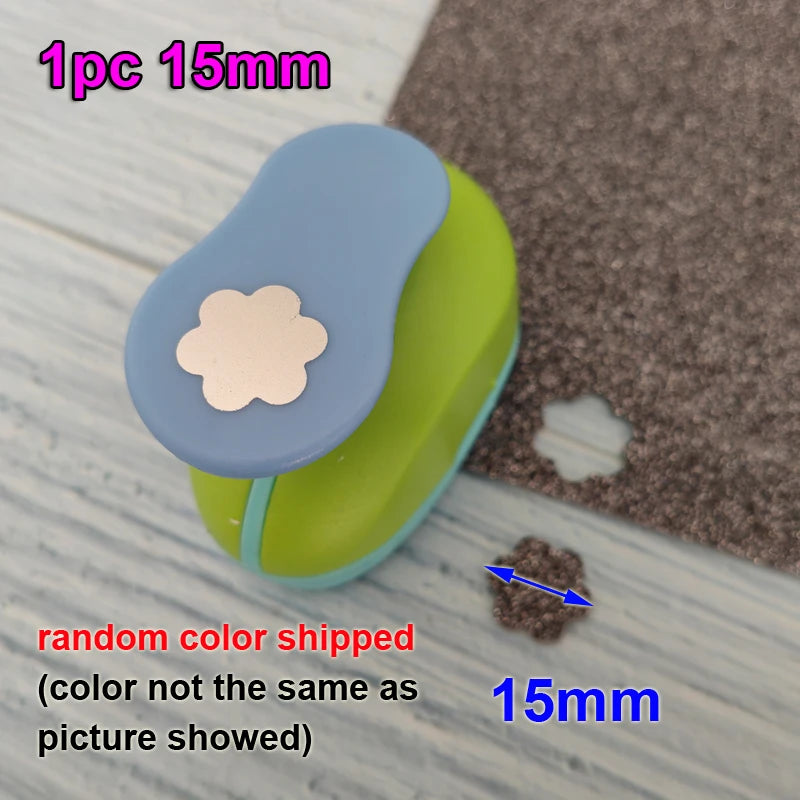Furador de Papel Flor 6 Pétalas 1,5cm a 7,5cm para Scrapbook Paper Craft EVA DIY 1 Unidade