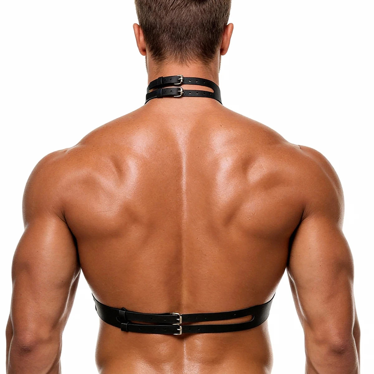 Harness Masculino Ajustável em Couro Sintético