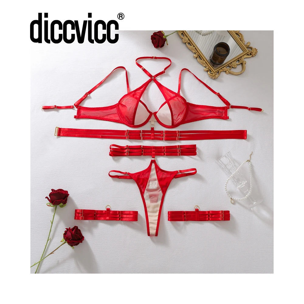 Conjunto de Lingerie Vermelha