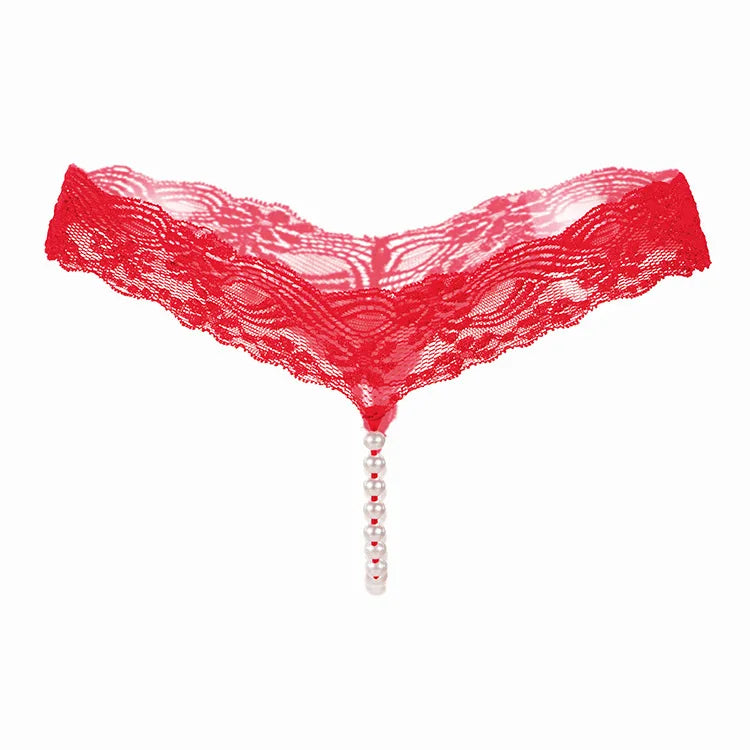 Calcinha Feminina em Renda com Pérolas
