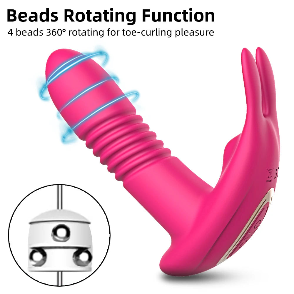 Vibrador Feminino Interno com Estimulador de Clitóris
