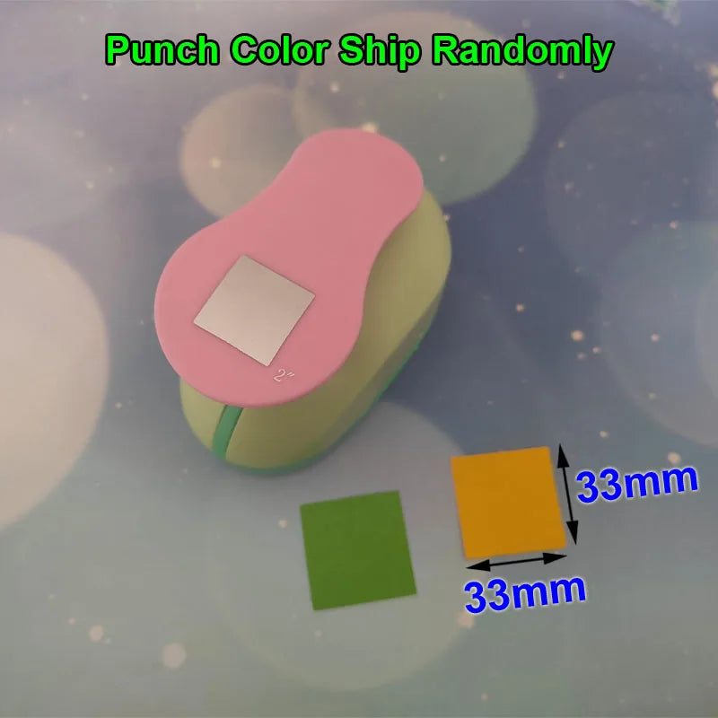 Furador de Papel Quadrado para Scrapbook Paper Craft EVA DIY 1 Unidade