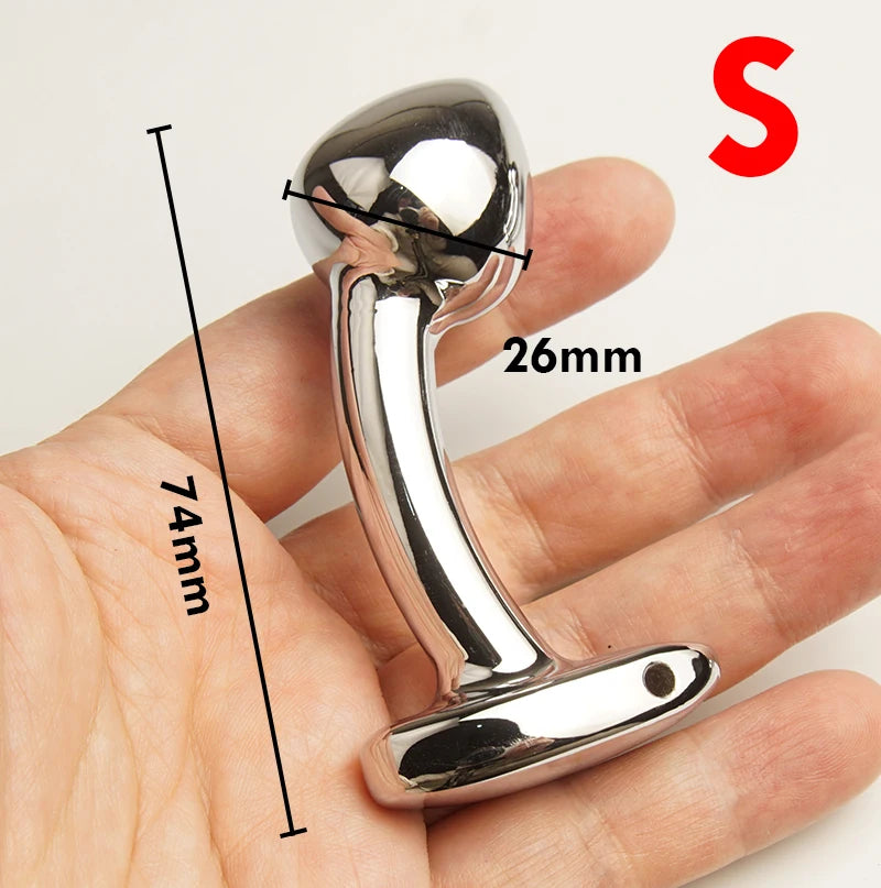 Plug Anal Metálico Curvado