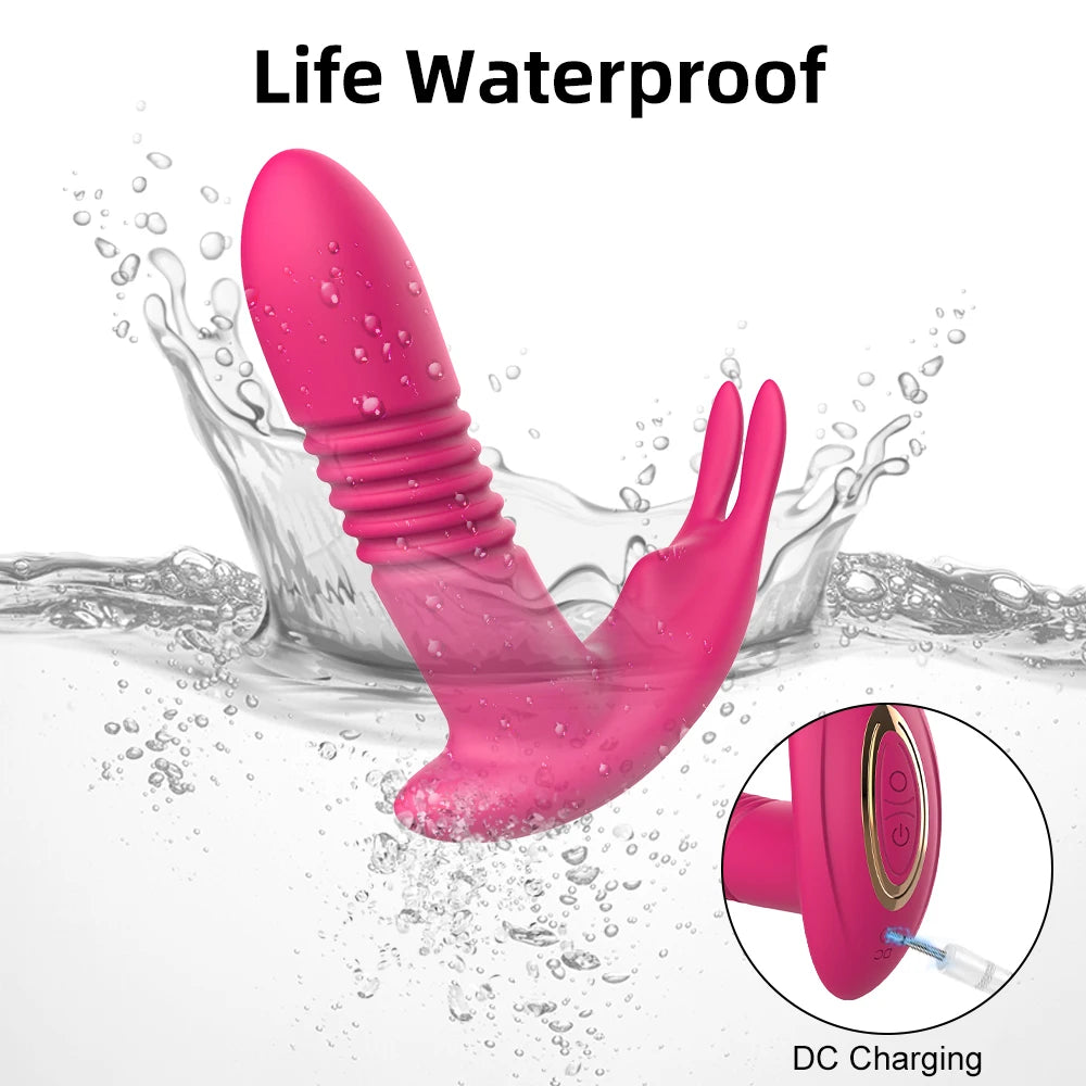Vibrador Feminino Interno com Estimulador de Clitóris