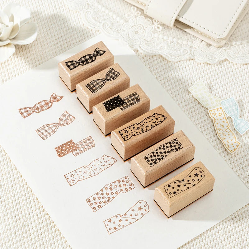 Carimbos de Madeira com Textura para Scrapbook e Cardmaking