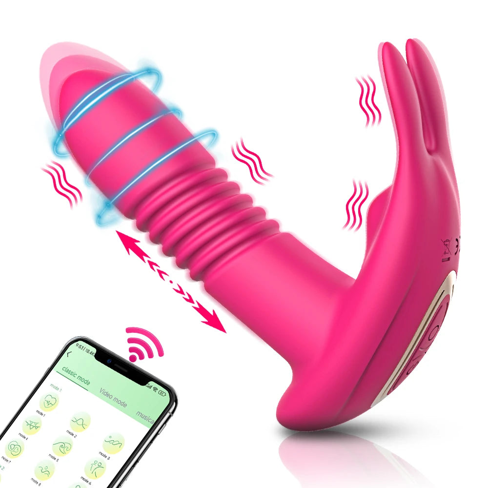 Vibrador Feminino Interno com Estimulador de Clitóris