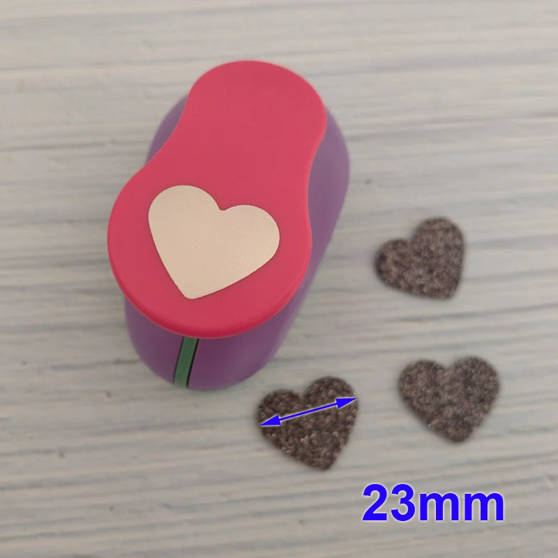 Furador de Papel Coração 8mm a 72mm para Scrapbook Paper Craft DIY 1 Unidade