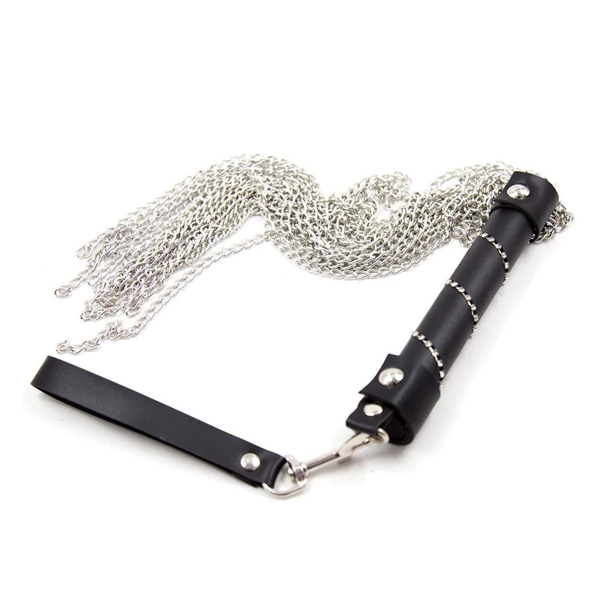Chicote BDSM com Franjas de Corrente