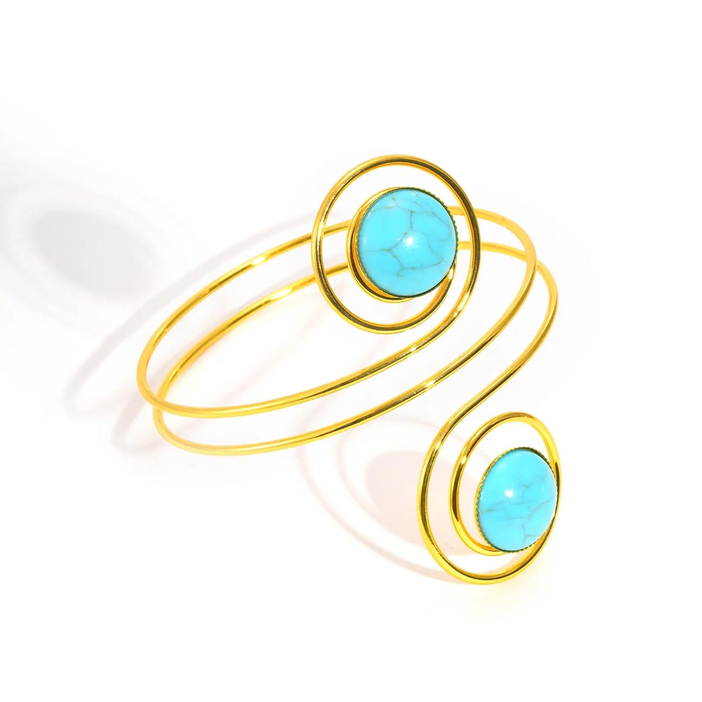 Pulseira de Braço Espiral Minimalista