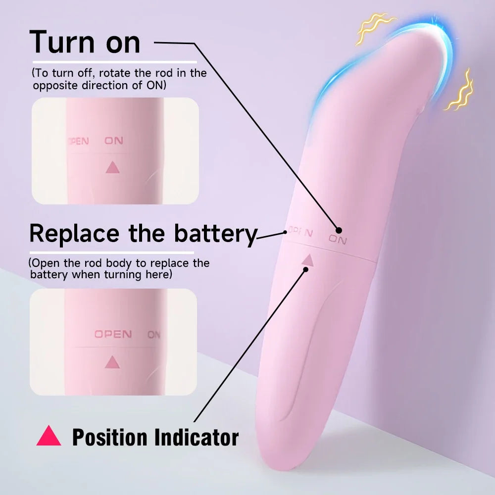 Mini Vibrador Bullet para Estímulo Íntimo Feminino