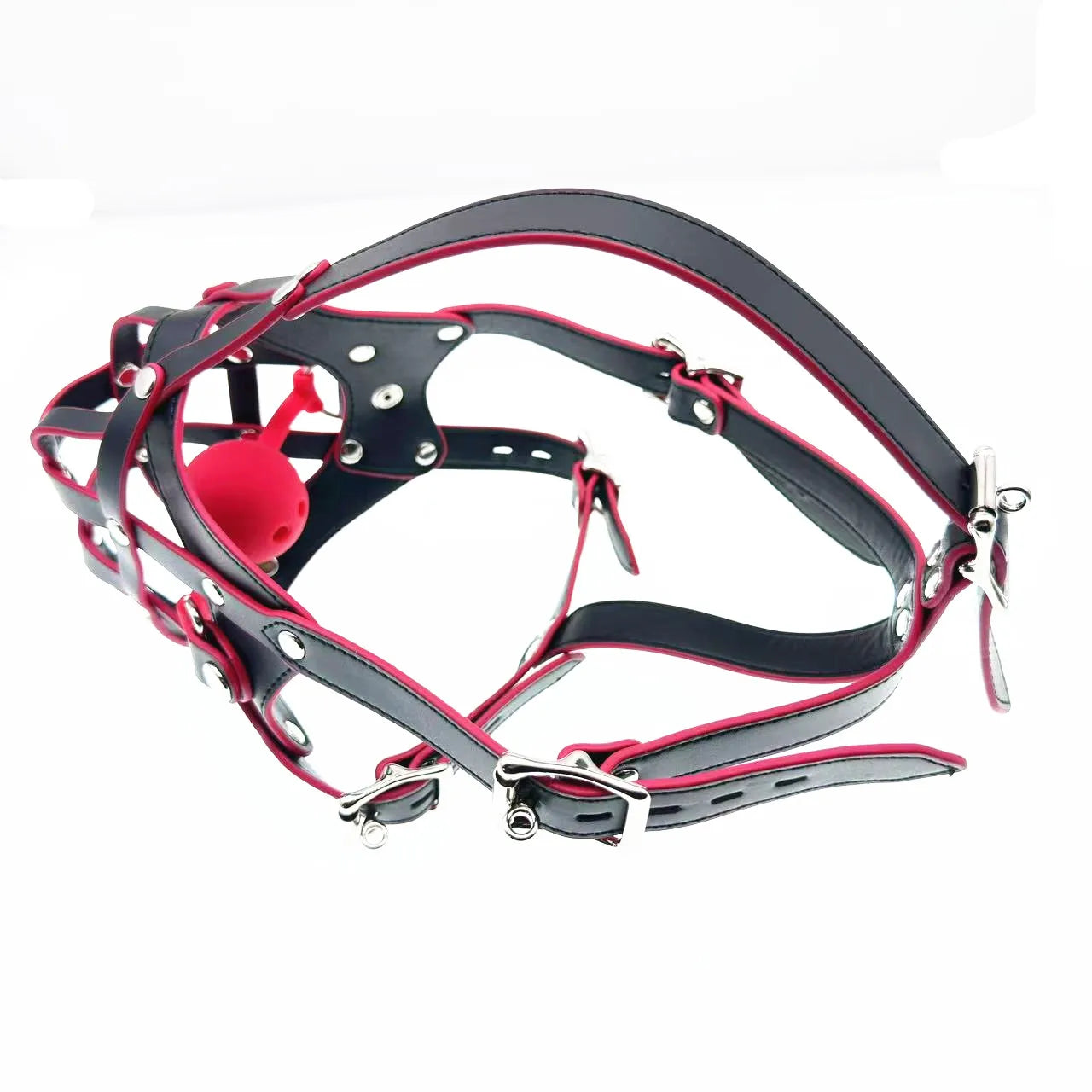 Máscara Canina com Coleira e Acessórios
