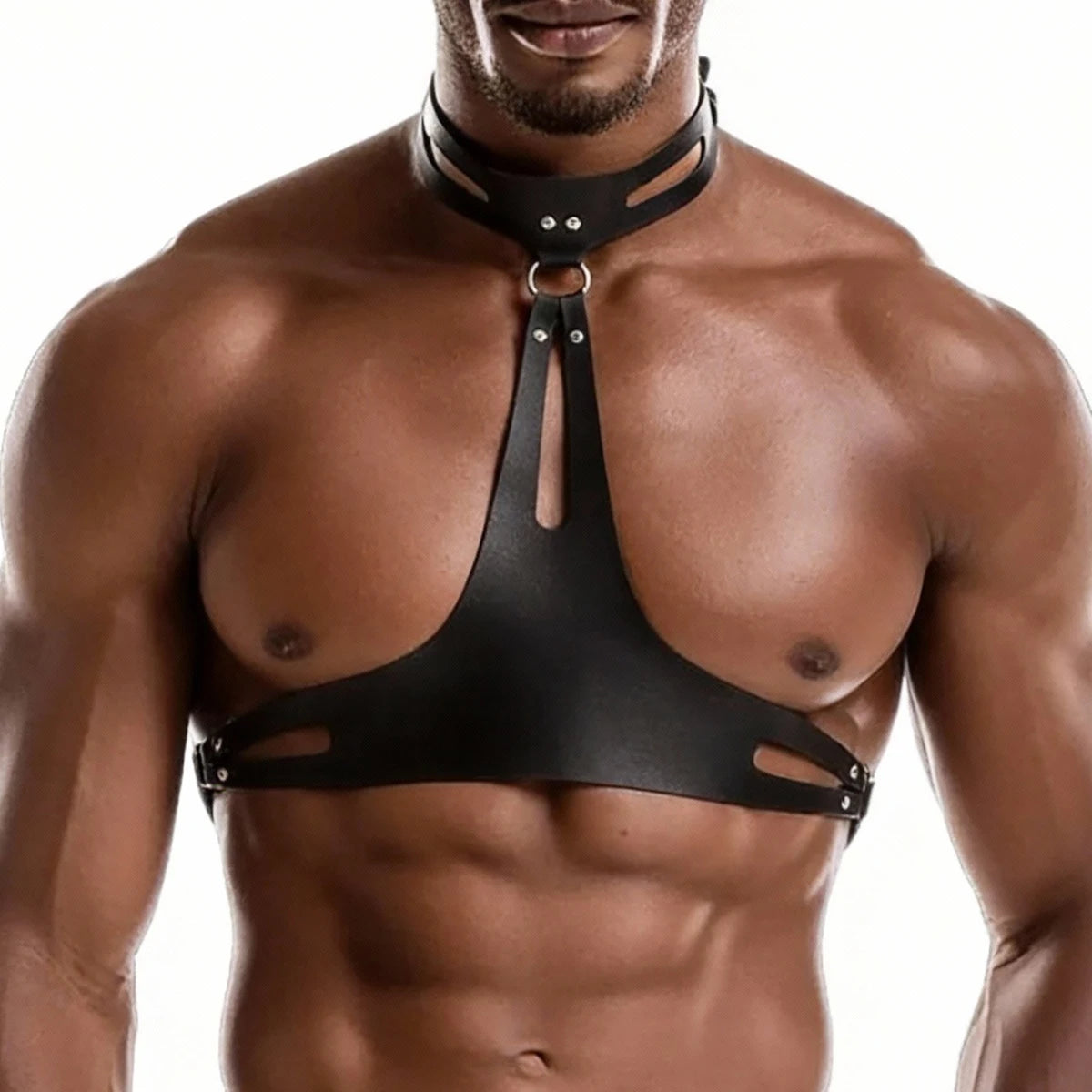 Harness Masculino Ajustável em Couro Sintético