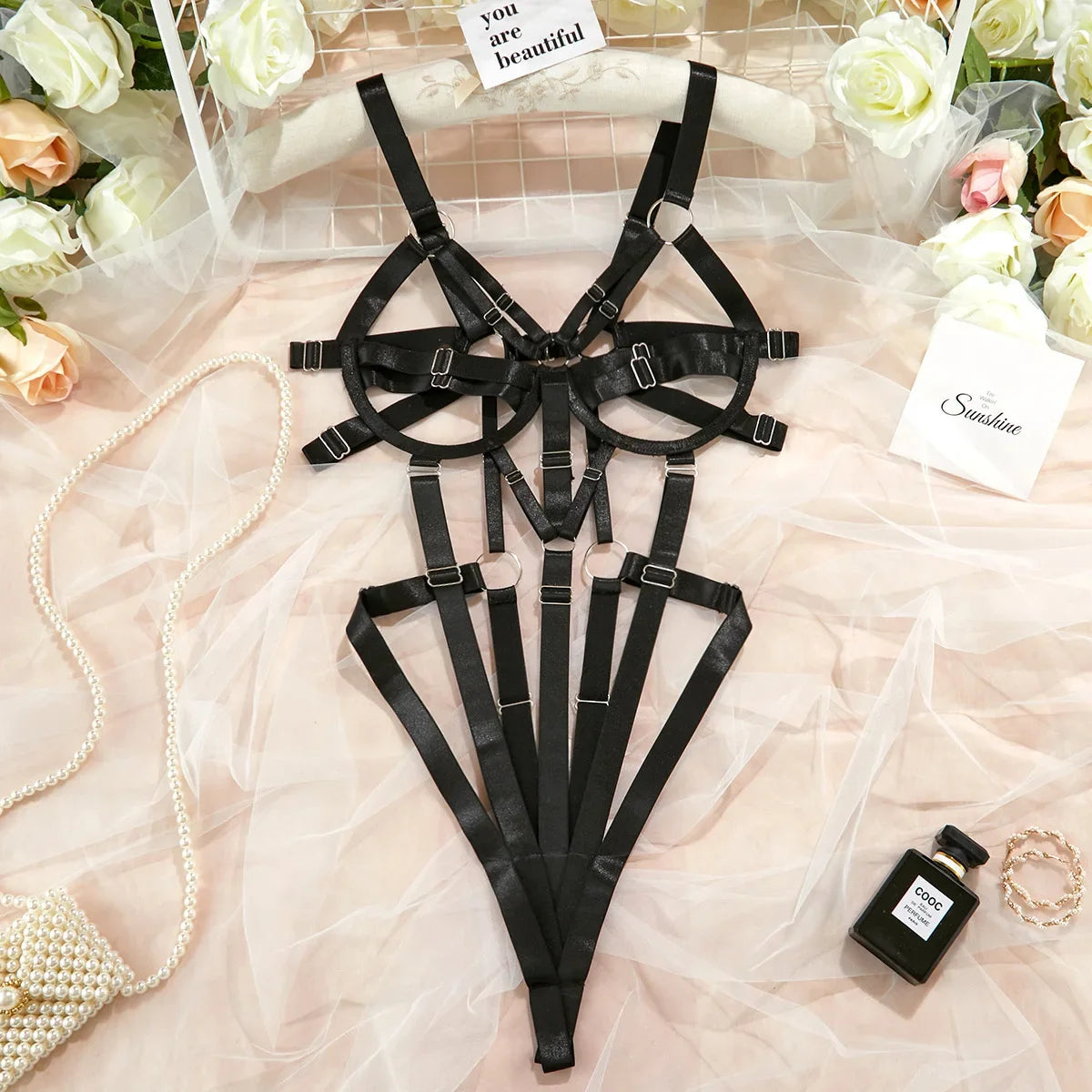 Body BDSM Feminino Vazado