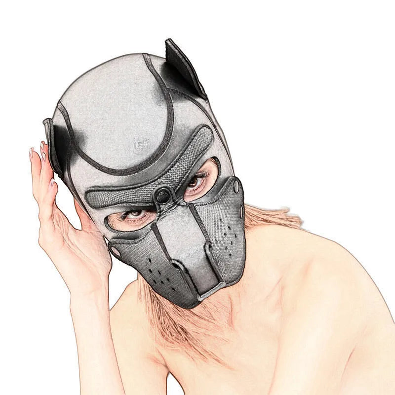 Máscara Fetiche Puppy em Neoprene